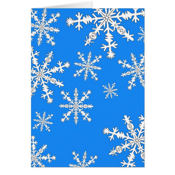 blue sky   let it snow card