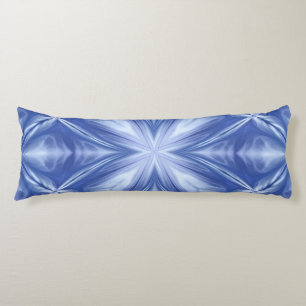 Blue Sky Milky White Clouds Abstract Pattern Body Pillow