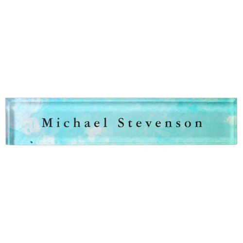 Blue Sky Modern Design Unique Personal Desk Name Plate