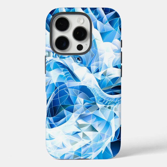 Blue Sky Mosaic Dragon  Case-Mate iPhone Case (Back)
