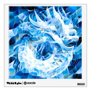 Blue Sky Mosaic Dragon Wall Decal