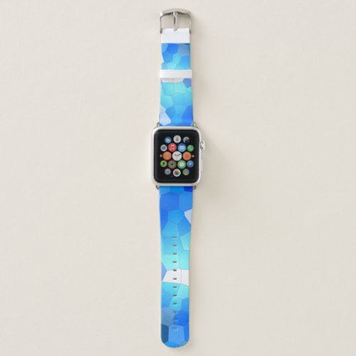 Blue Sky Mosaic Pattern Apple Watch Band