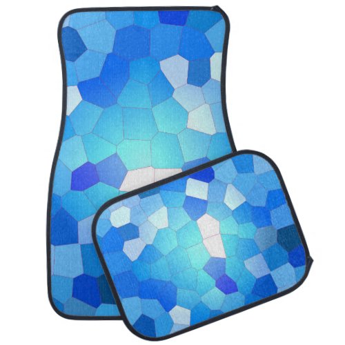 Blue Sky Mosaic Pattern Car Floor Mat