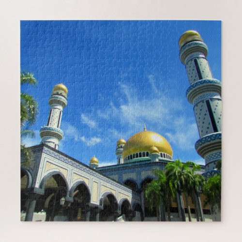 blue sky mosque jigsaw puzzle