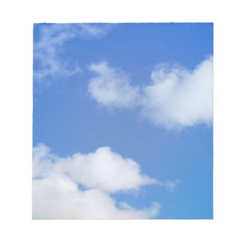 Blue Sky Notepad by TINYLOTUS at Zazzle