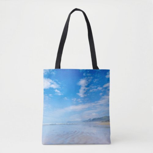 Blue Sky Oregon Beach Tote Bag