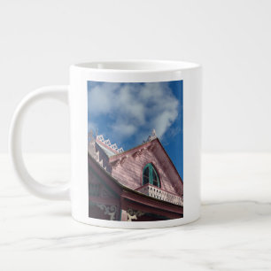 Blue Sky Pink Roofline - Martha's Vineyard Giant Coffee Mug