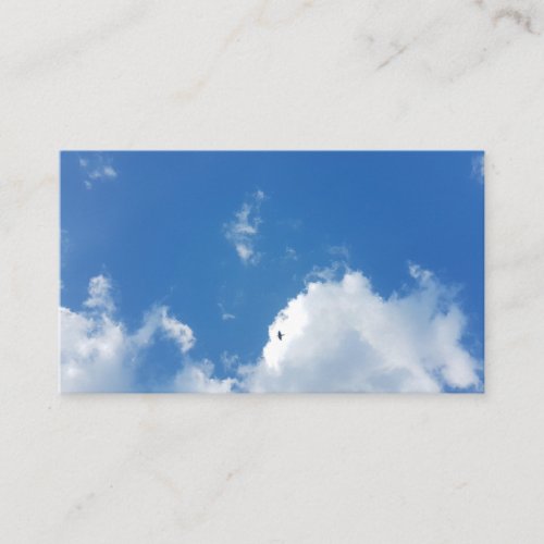 Blue Sky Puffy White Clouds Business Cards 2019