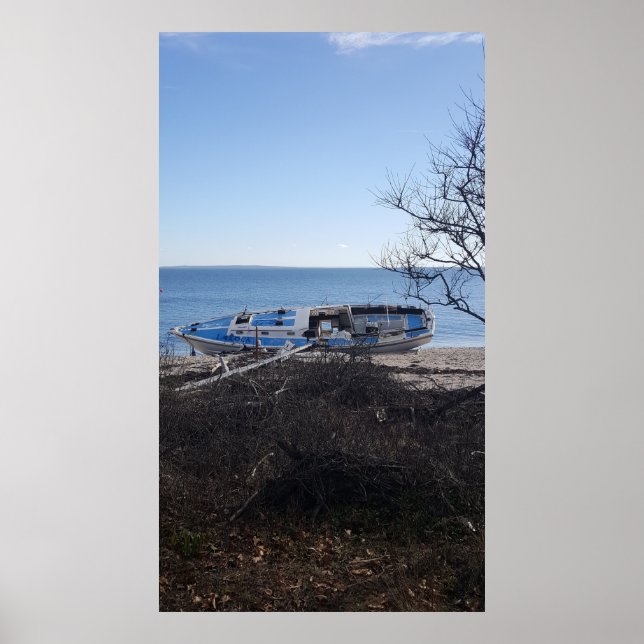 Blue Sky Shipwrecked Poster (Front)