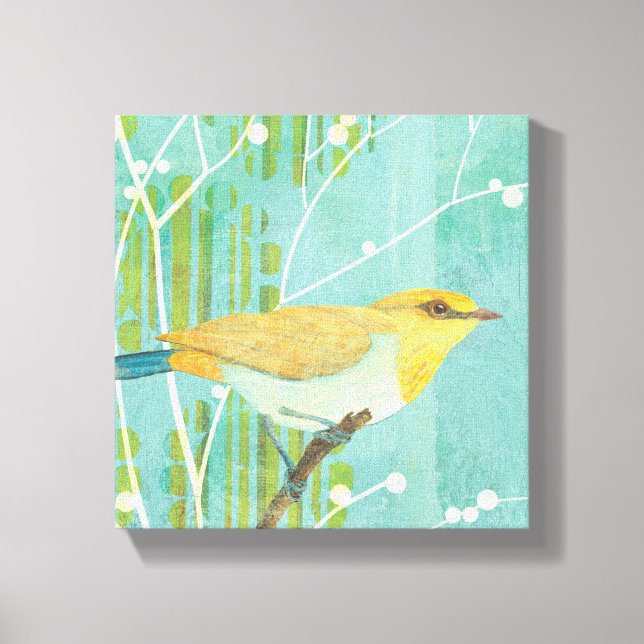 Blue Sky Songbird Canvas Print (Front)