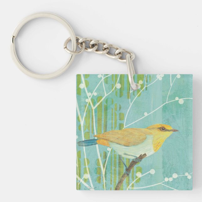 Blue Sky Songbird Keychain (Front)
