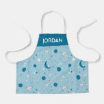 Blue Sky &amp; Space Pattern Apron