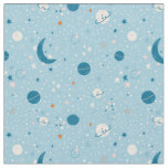 Blue Sky &amp; Space Pattern Fabric