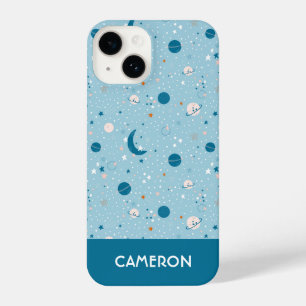 Blue Sky & Space Pattern iPhone 14 Case
