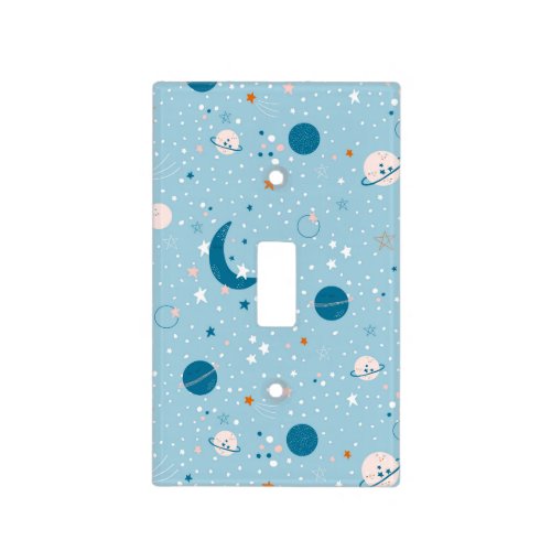 Blue Sky  Space Pattern Light Switch Cover