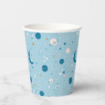 Blue Sky &amp; Space Pattern Paper Cups