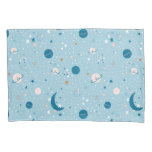 Blue Sky &amp; Space Pattern Pillow Case