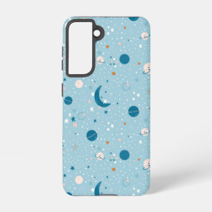 Blue Sky & Space Pattern Samsung Galaxy S21 Case