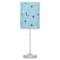 Blue Sky & Space Pattern Table Lamp