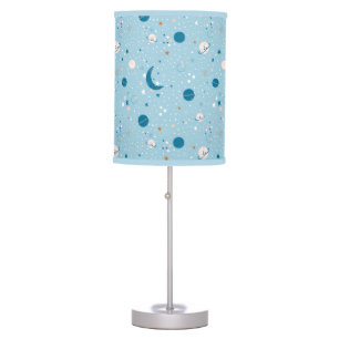 Blue Sky & Space Pattern Table Lamp