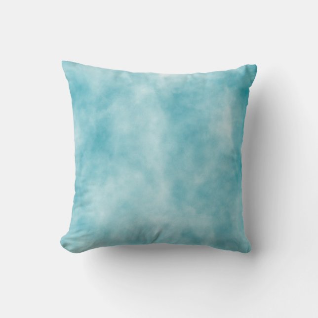 Blue sky texture paintabstract, art, graphic decor throw pillow (Front)