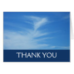 Blue Sky Thank You Card (Blank Inside)