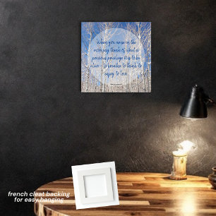 Blue Sky Towering Aspen & Quote Acrylic Wall Art
