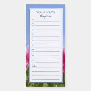 BLUE SKY TULIPS TO DO MAGNETIC NOTEPAD