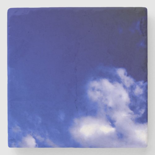 Blue Sky Unique Chic Modern Minimal Stone Coaster