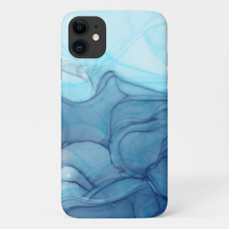 Blue Sky Water Abstract iPhone 11 Case