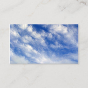 Blue Sky White Clouds Business Card
