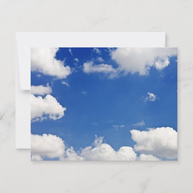 Blue Sky White Clouds Heaven Template (Front)