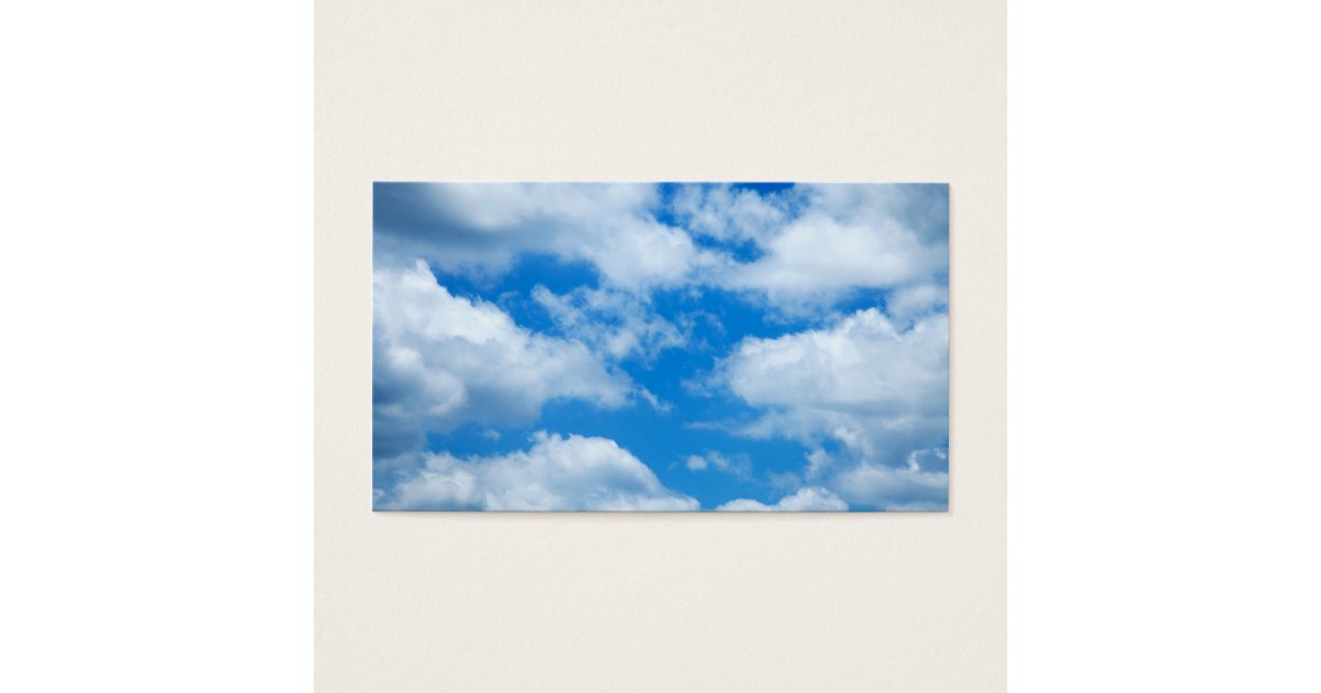 Blue Sky White Clouds Heavenly Skies Background Zazzle Com