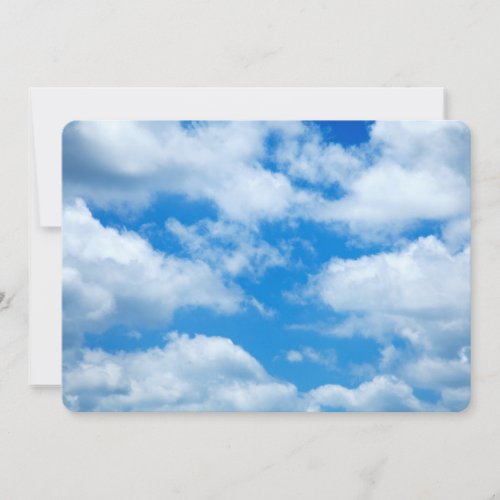 Blue Sky White Clouds Heavenly Skies Background