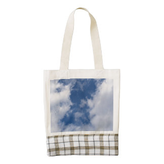 Blue Sky & White Clouds on a Spring Day Zazzle HEART Tote Bag