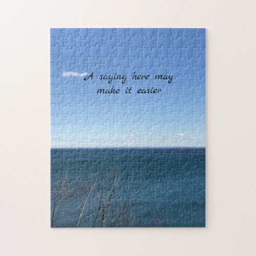 Blue Sky white Clouds Photo Jigsaw Puzzle