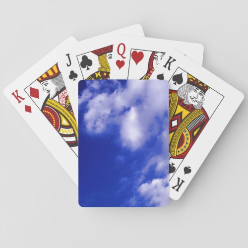 Blue Sky  White Clouds Poker Cards