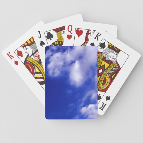 Blue Sky  White Clouds Poker Cards