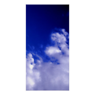 Blue Sky & White Clouds Poster