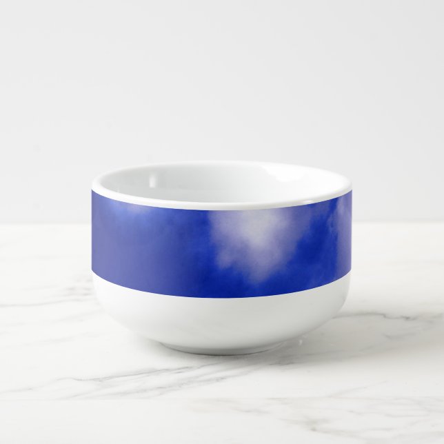 Blue Sky & White Clouds Soup Mug (Front)