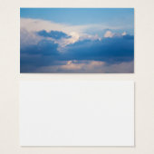 Blue Sky White Clouds Sunrise Background Template (Front & Back)