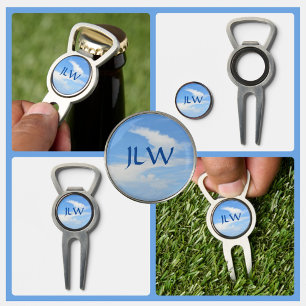 Blue Sky with a Twist of Clouds Divot Tool