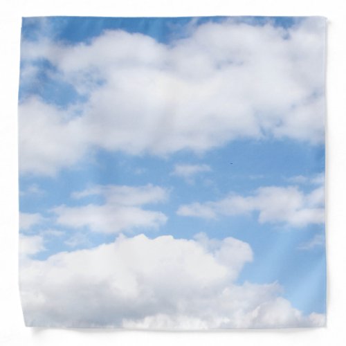 Blue Sky with Clouds Bandana