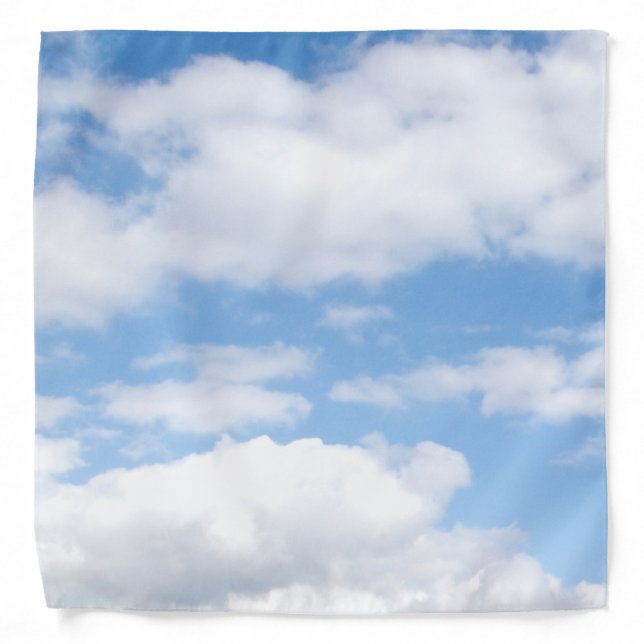 Blue Sky with Clouds Bandana (Front)