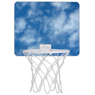 Blue Sky with Clouds Mini Basketball Hoop