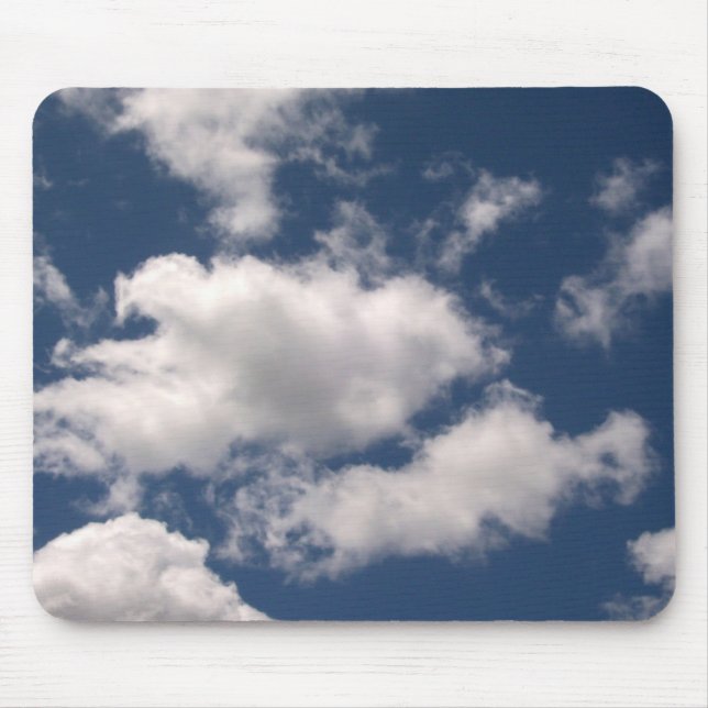 Blue Sky with Clouds Mousepad (Front)