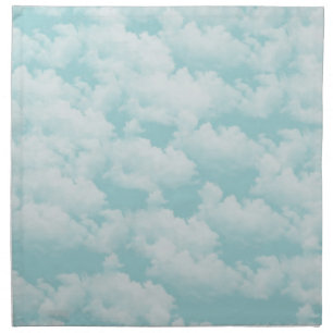 Blue sky with clouds napkin