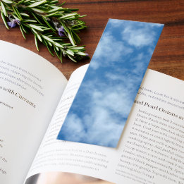 Blue Sky with Clouds Nature Photo Bookmarks