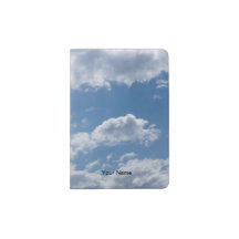 Blue sky with clouds.