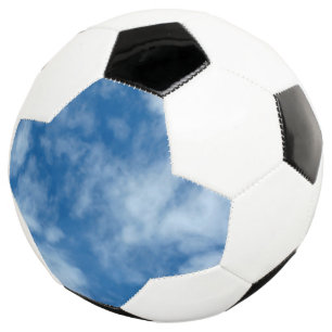 Blue Sky with Clouds Photo on Soccer Ball